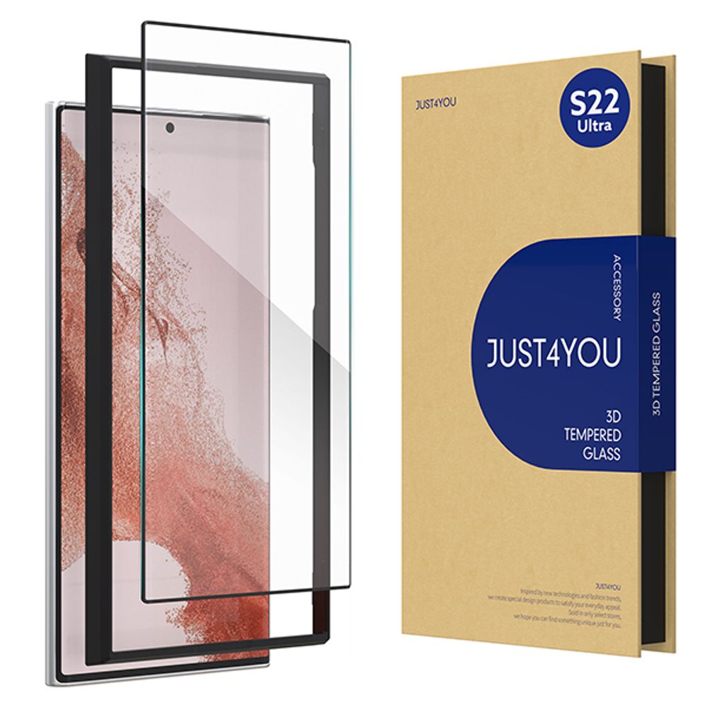 [S2B]Just For You Screen Protector 3D tempered glass 1sheets _ Galaxy S22 Ultra_  Made in Korea